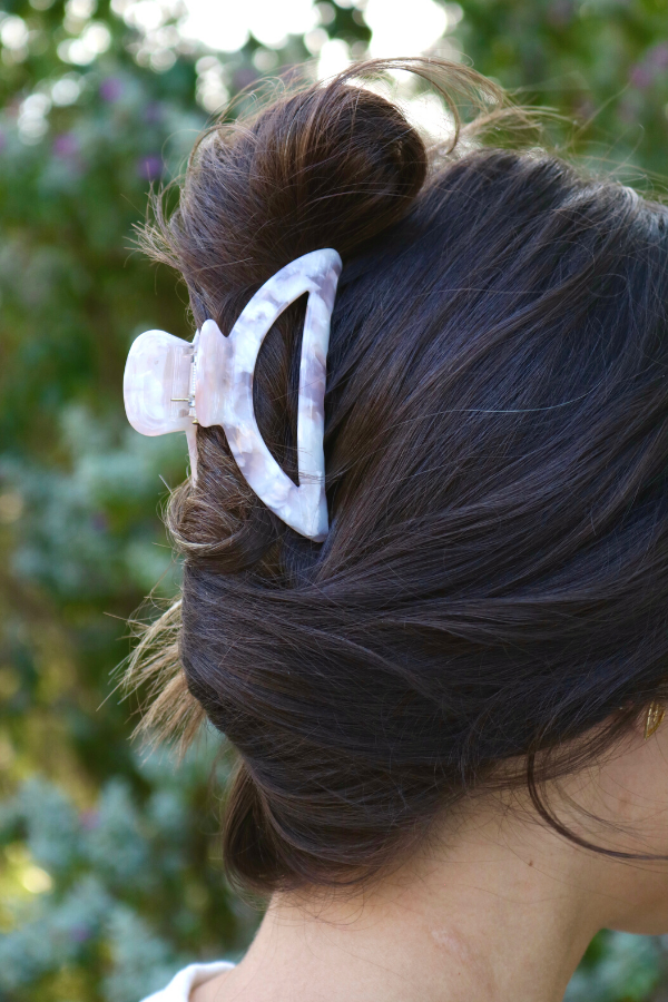 swirl of lavender hair clip