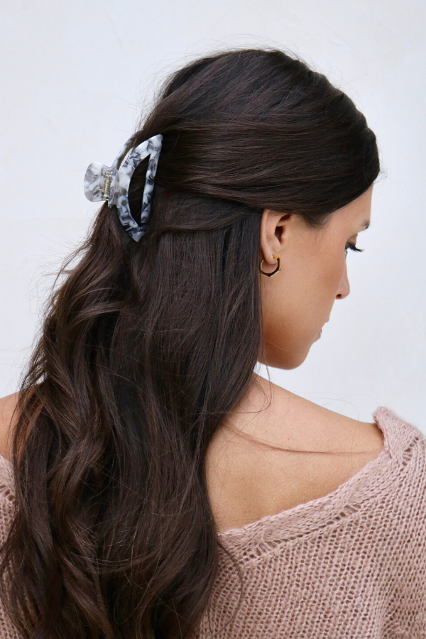 across the way pearl and grey mix hair clip