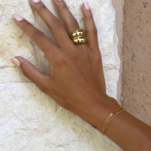 simple style gold ring